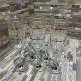 6pc Set Duchess Etched Champagne Flutes ACCESSORIES 2d8h