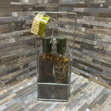 Decorative Use Glass Holder Set GIFT 5w2.5d11.5h
