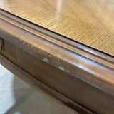 Drexel Oval Mid-Century w/ Three 12" Leaves DINING TABLE 56w40d30h