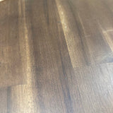 Wood Top Round Wicker SIDE TABLE 16Wx25H