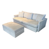 Crate & Barrel Lounge Classic w/ Ottoman SOFA 92w44d28h