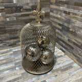 Metal Birdcage Cloche ACCESSORIES 6d12h