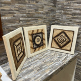 3pc Set Amate Bark Paper ART WORK 15.5x15.5