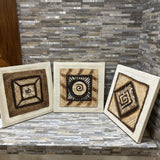 3pc Set Amate Bark Paper ART WORK 15.5x15.5