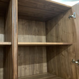 Line Geometric Walnut CABINET 53w25d78.5h