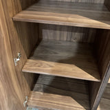 Line Geometric Walnut CABINET 53w25d78.5h