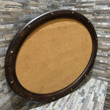 Pottery Barn Oval Wood Framed Cork Board ACCESSORIES 27x22