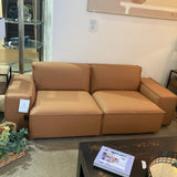 Phoenix Outdoor SOFA Brown Leather 86w38d27h
