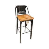 Scout Bar Stool OUTDOOR Black 17w16d39h