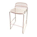 Tate Bar Stool OUTDOOR Rose 18w17d37h