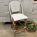 Monaco Counter Chair OUTDOOR White 19w19d42h