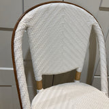 Monaco Counter Chair OUTDOOR White 19w19d42h