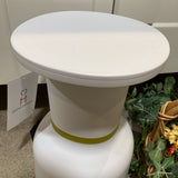 Paheko Side Table OUTDOOR White/Mustard 12d18