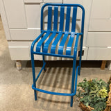 Lucy Counter Stool OUTDOOR Ocean Blue 18w16d35h