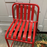 Lucy Counter Stool OUTDOOR Red 18w16d35h