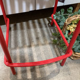 Lucy Counter Stool OUTDOOR Red 18w16d35h
