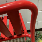 Lucy Counter Stool OUTDOOR Red 18w16d35h