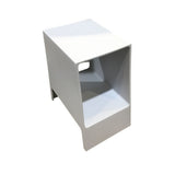 Tomo Side Table OUTDOOR Eco White 16w10.5d17.5h