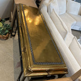 Art Deco Brass Shell Motif CONSOLE TABLE 52w18d31h