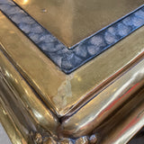 Art Deco Brass Shell Motif CONSOLE TABLE 52w18d31h