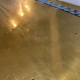 Art Deco Brass Shell Motif CONSOLE TABLE 52w18d31h