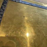 Art Deco Brass Shell Motif CONSOLE TABLE 52w18d31h