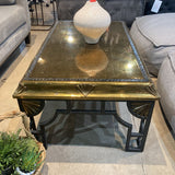 Rectangular Art Deco Shell Motif COFFEE/COCKTAIL TABLE 42w26d18h