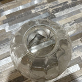 Hand-Painted Glass Bud Vase ACCESSORIES 4.5d4.5h