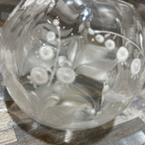 Hand-Painted Glass Bud Vase ACCESSORIES 4.5d4.5h
