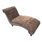 Velvet Upholstered Lounger CHAISE 30w64d36h