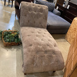 Velvet Upholstered Lounger CHAISE 30w64d36h