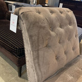 Velvet Upholstered Lounger CHAISE 30w64d36h