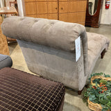 Velvet Upholstered Lounger CHAISE 30w64d36h