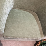 Halo Modern Swivel Upholstered Barrel Chair w/ Wooden Base CHAIR 30w24d27h