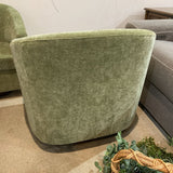 Halo Modern Swivel Upholstered Barrel Chair w/ Wooden Base CHAIR 30w24d27h