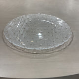 Reverse Texture Glass Serving Platter ACCESSORIES 14Wx1H