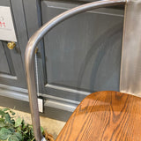 Marais Armchair w/ Wood Seat OUTDOOR Gunmetal 21w20d27h
