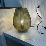 Brass Cage Accent TABLE LAMP 9.5Wx12H