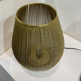 Brass Cage Accent TABLE LAMP 9.5Wx12H