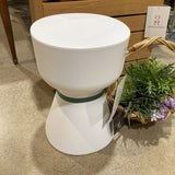 Paheko Side Table OUTDOOR White/Ocean Blue 12d18h