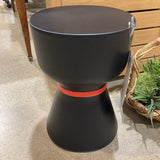 Paheko Side Table OUTDOOR Black/Red 12d18h