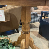 Oak Counter Height Pedestal DINING TABLE 30Wx35.5H