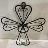 Metal Cross Candle Holder Wall Hanging ACCESSORIES 12Wx15H