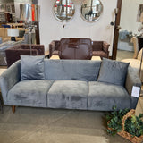 Apt2B Miles Art Deco SOFA Gray 85w33d30h