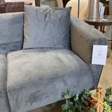 Apt2B Miles Art Deco SOFA Gray 85w33d30h