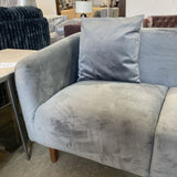 Apt2B Miles Art Deco SOFA Gray 85w33d30h