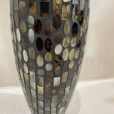 Glass Mosaic Vase ACCESSORIES 5Wx16H