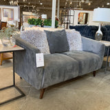 Apt2B Miles Art Deco LOVE SEAT Gray 60w33d30h