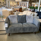 Apt2B Miles Art Deco LOVE SEAT Gray 60w33d30h