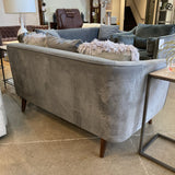 Apt2B Miles Art Deco LOVE SEAT Gray 60w33d30h